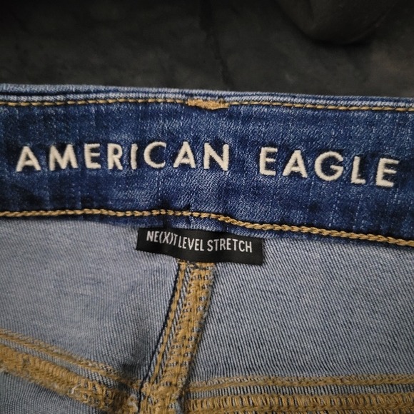 AMERICAN EAGLE | curvy hi-rise jegging skinny stretch short/cropped jeans - Picture 7 of 10